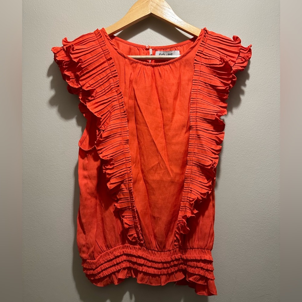 DO+BE Bright Orange Top